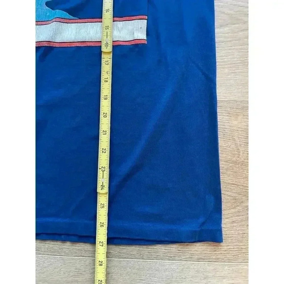 RARE Vintage 70s 80s Adidas Graphic T-Shirt Single Stitch Made in USA 50/50 - Picture 11 of 13